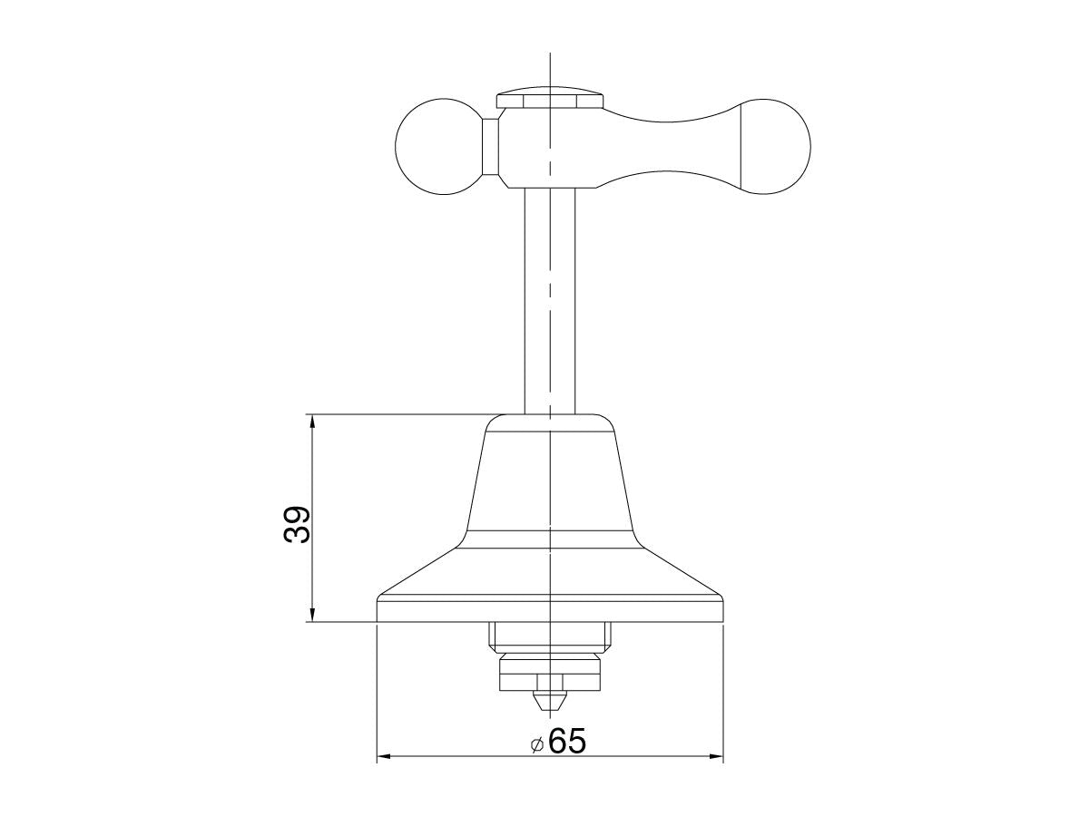 Posh Bristol Lever Wall Top 1/4 CD CP