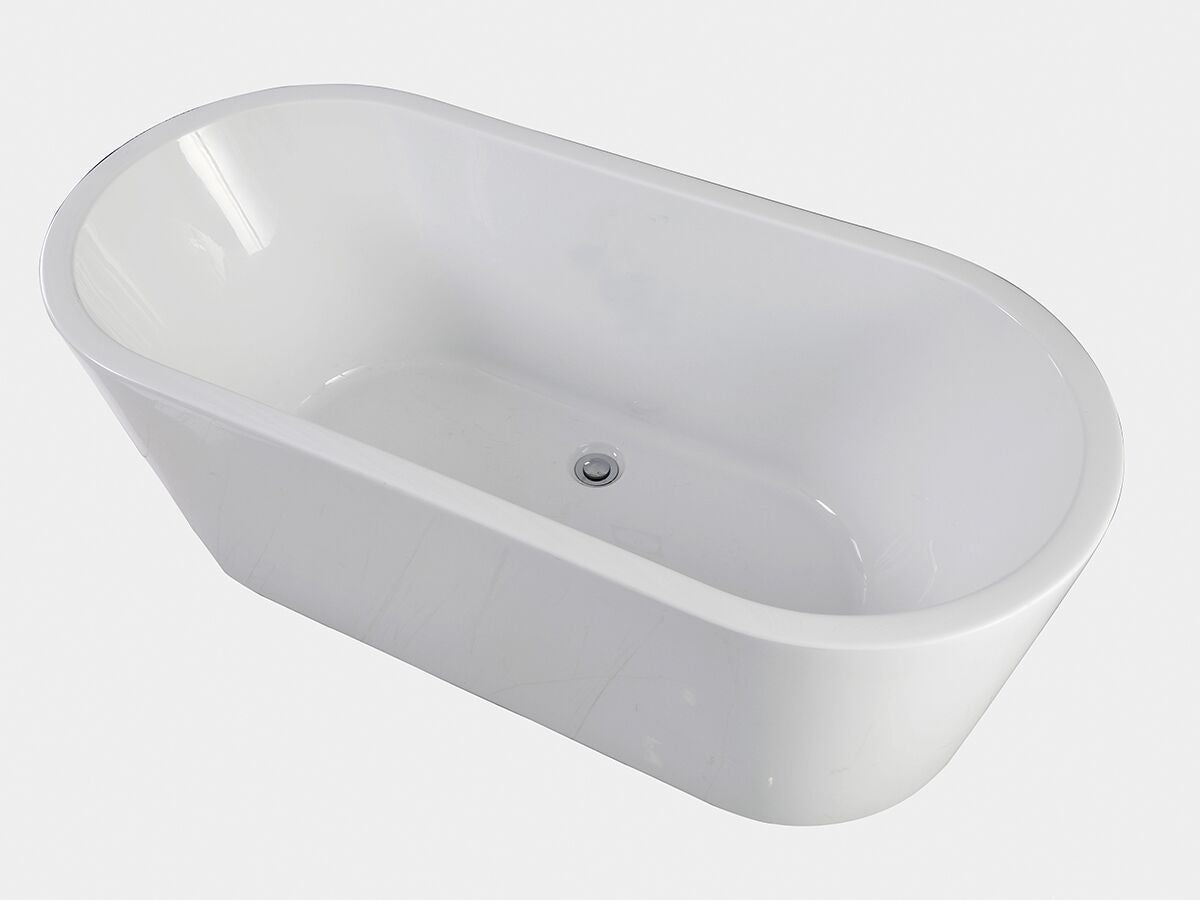 Posh Solus F/Stand Bath 1500x700x560 WH