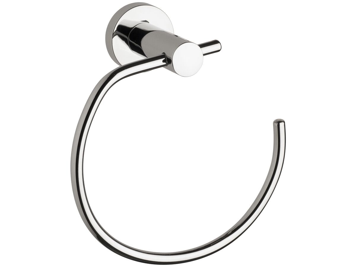 Posh Solus Mk2 Guest Towel Ring Chrome