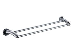 Base Double Towel Rail 800mm Chrome