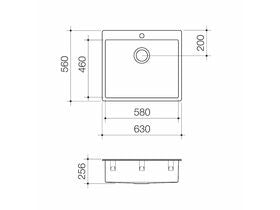 Caroma Compass Flushline Tub 70 Litre 1 Taphole Stainless Steel