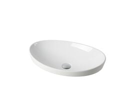 Kado Neue Oval Semi Inset Basin No Taphole 560mm