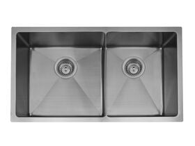 Memo Zenna 1 3/4 Bowl Sink Stainless Steel Nanoplated Gunmetal