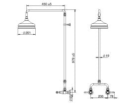 Milli Monument Edit Exposed Shower Set Lever Handles Matte Black (3 Star)