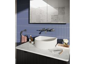 LAUFEN Sonar Textured Above Counter Basin 340mm x 340mm White