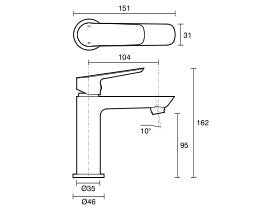 Mizu Bliss Basin Mixer Tap Matte Black (4 Star)