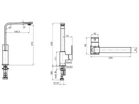 Mizu Bloc MK2 Sink Mixer Tap Chrome (4 Star)