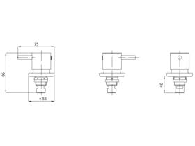 Mizu Drift Economy Shower Set 200mm Chrome (3 Star)