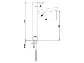 Mizu Drift MK2 Extended Basin Mixer Tap Chrome (5 Star)