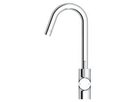 Mizu Drift MK2 Gooseneck Sink Mixer Tap Chrome (4 Star)