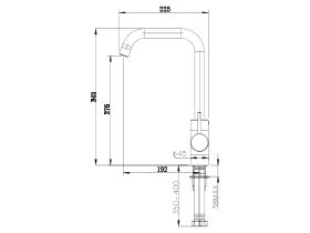 Mizu Drift MK2 Sink Mixer Tap Square Outlet Chrome (4 Star)