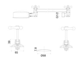 Posh Bristol Shower Set Lever 1/4 Turn Ceramic Disc Chrome (3 Star)