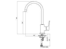 Posh Solus MK2 Gooseneck Sink Mixer Tap Chrome (4 Star)