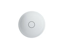 Roca Inspira Round Semi Inset Basin 370mm x 370mm Gloss White