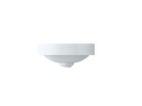 Roca Inspira Round Semi Inset Basin 370mm x 370mm Gloss White