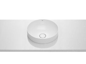 Roca Inspira Round Semi Inset Basin 370mm x 370mm Gloss White